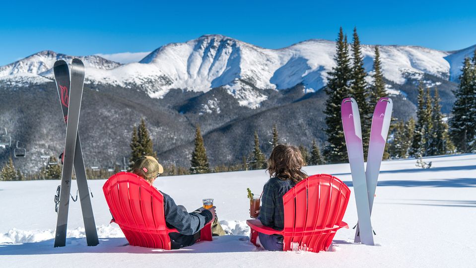 Drinks with a view in Winter Park, the state's longest continually operating ski resort.. Winter Park