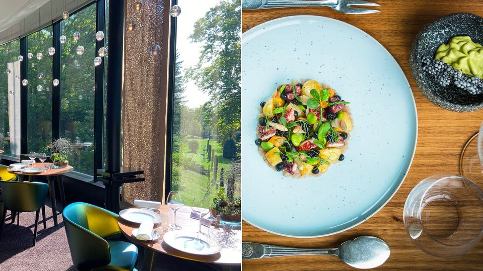 Michelin-starred restaurant La Rotonde is located within Hotel & Spa Le Pavillon.