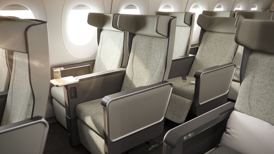 Qantas' third-generation premium economy seat in on the way....