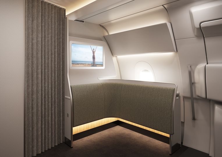 The Qantas A350 Wellbeing Zone.