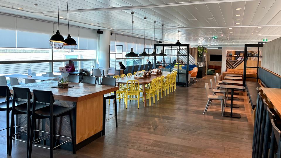 The spacious, open plan layout does feel a bit like a furniture showroom.