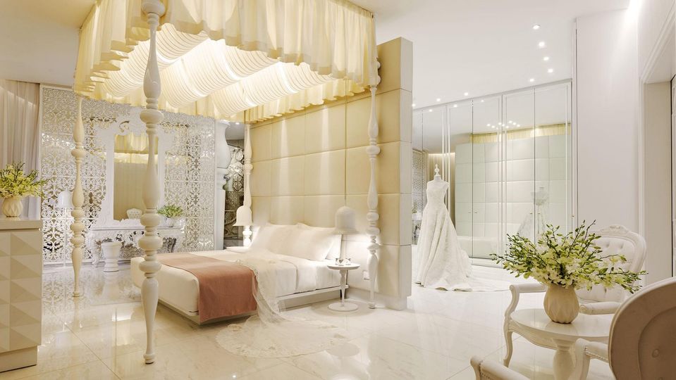 The four-bedroom Opal Suite is tailor-made for destination weddings.