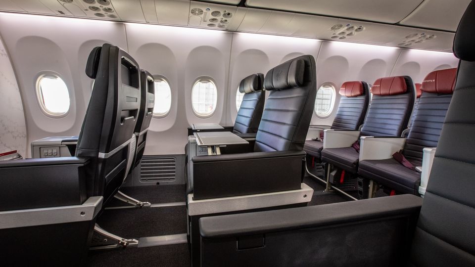 Virgin promises there'll be "a new design cabin divider" between business and economy.