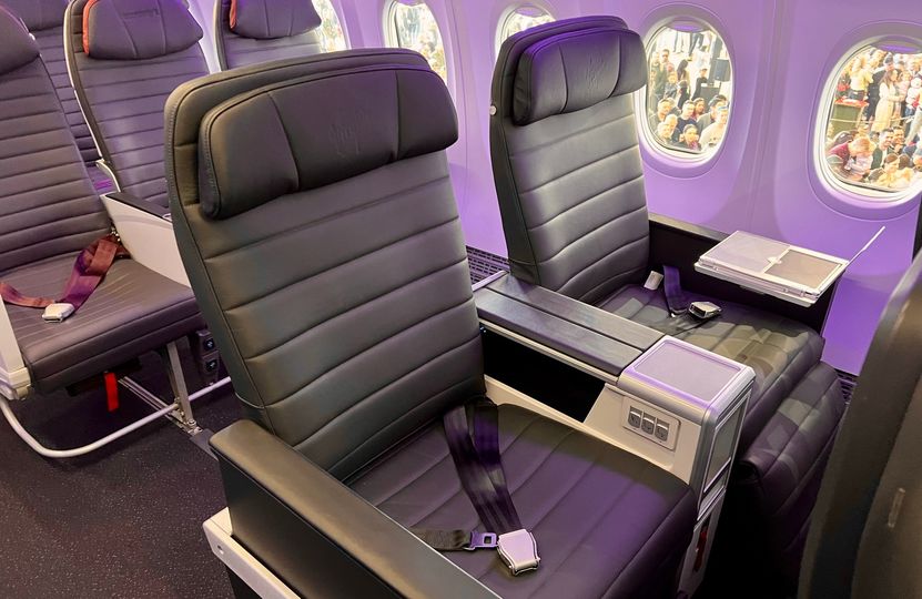 Virgin promises there'll be "a new design cabin divider" between business and economy.
