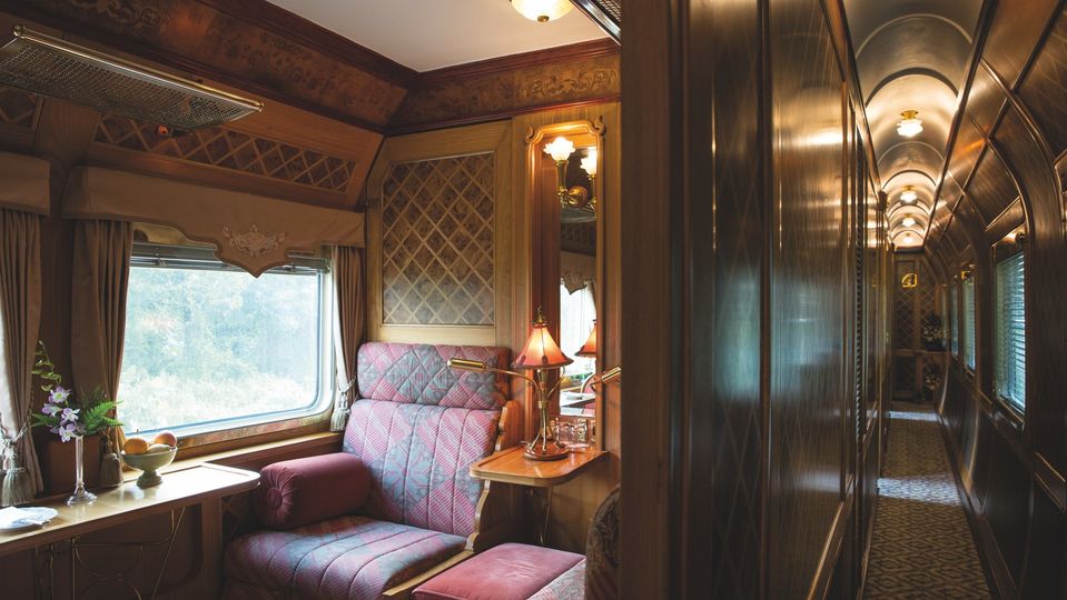 Cabins span three categories: Pullman, State and Presidential, all with private bathrooms.
