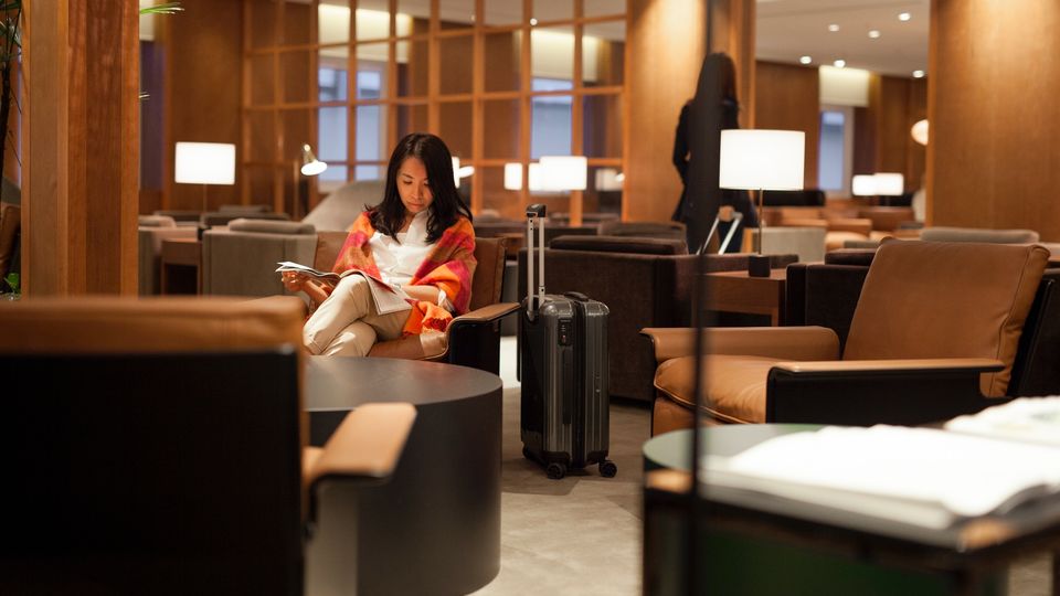 Cathay Pacific's Taipei Lounge.