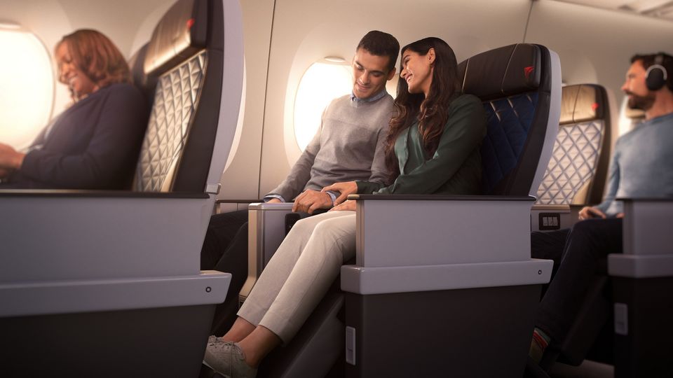 Even Delta premium economy puts you on the fast track to winning the status challenge.