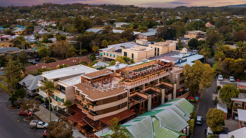 A bird's eye view of Hotel Marvell - just down the road from the Bowlo.