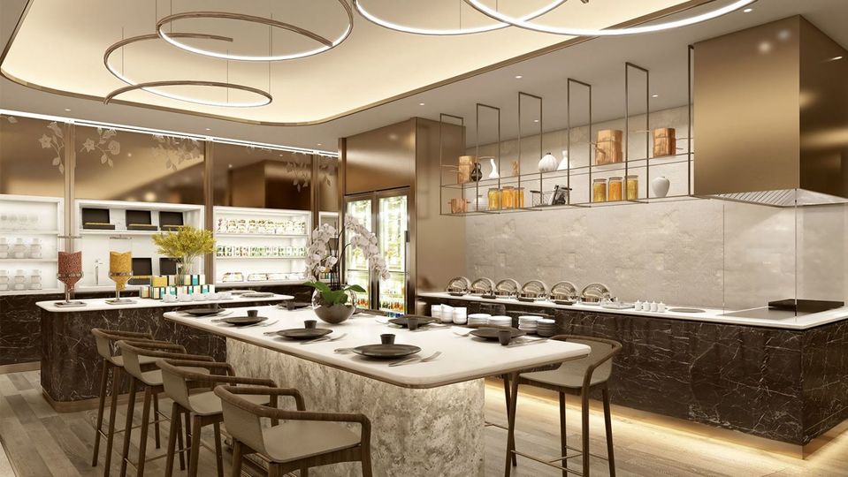 A concept image of the new Perth SilverKris lounge.