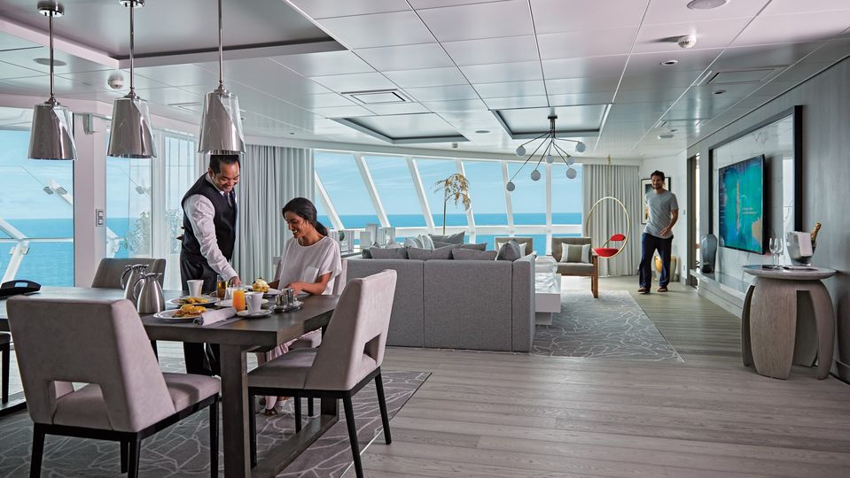 The Iconic Suite is the largest in the Celebrity fleet at almost 240sqm.