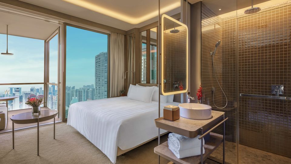 One of Pan Pacific Orchard's elegant Deluxe Rooms.
