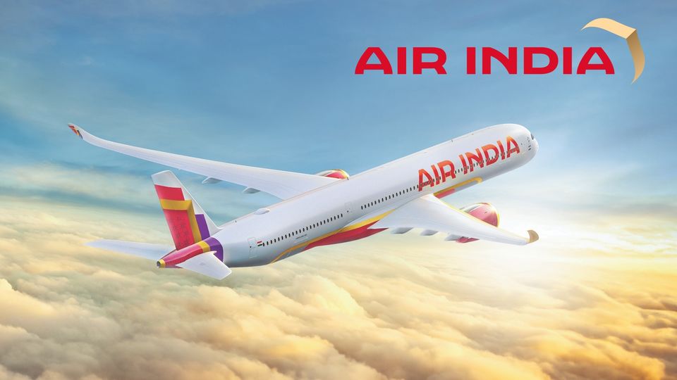 Air India's new livery and logo.