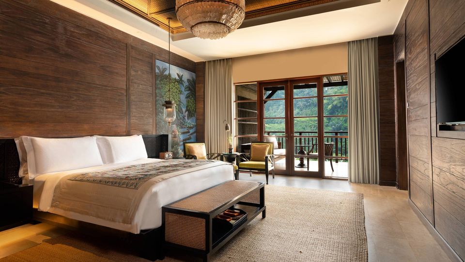 One of the resort's exquisite Mandapa Suites.