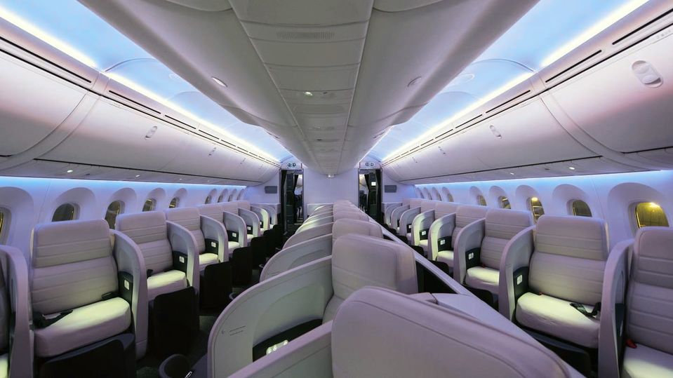 Business Premier onboard Air New Zealand's Boeing 787.