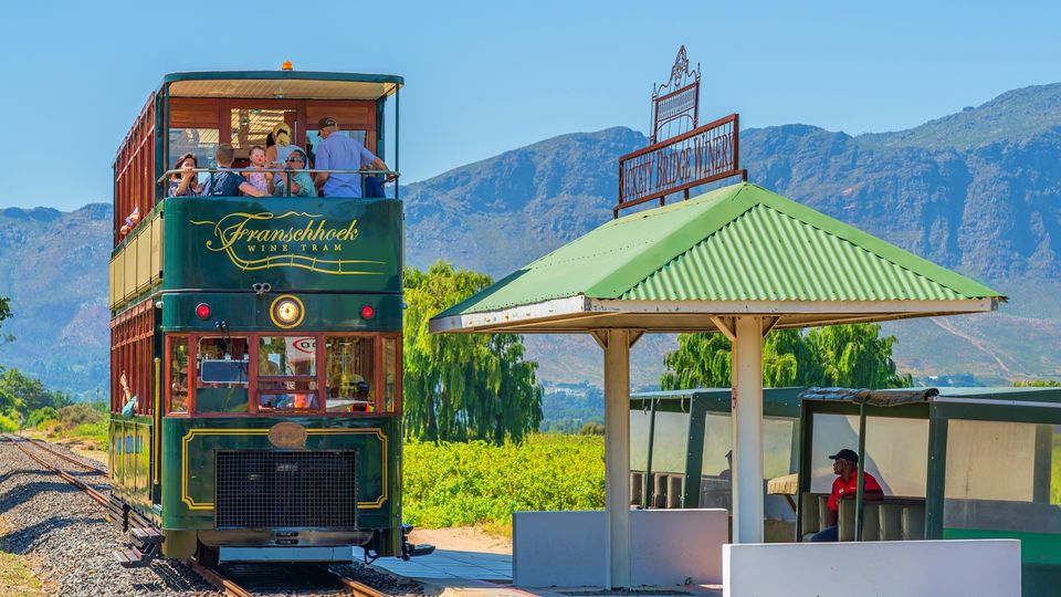 This double-decker tram is a quintessential part of the Franschhoek experience.