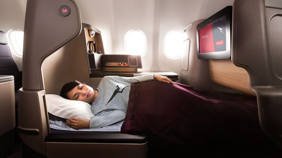 You could be snoozing above the clouds thanks to an on-departure upgrade.
