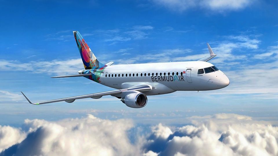 BermudAir's all-business class Embraer 175.