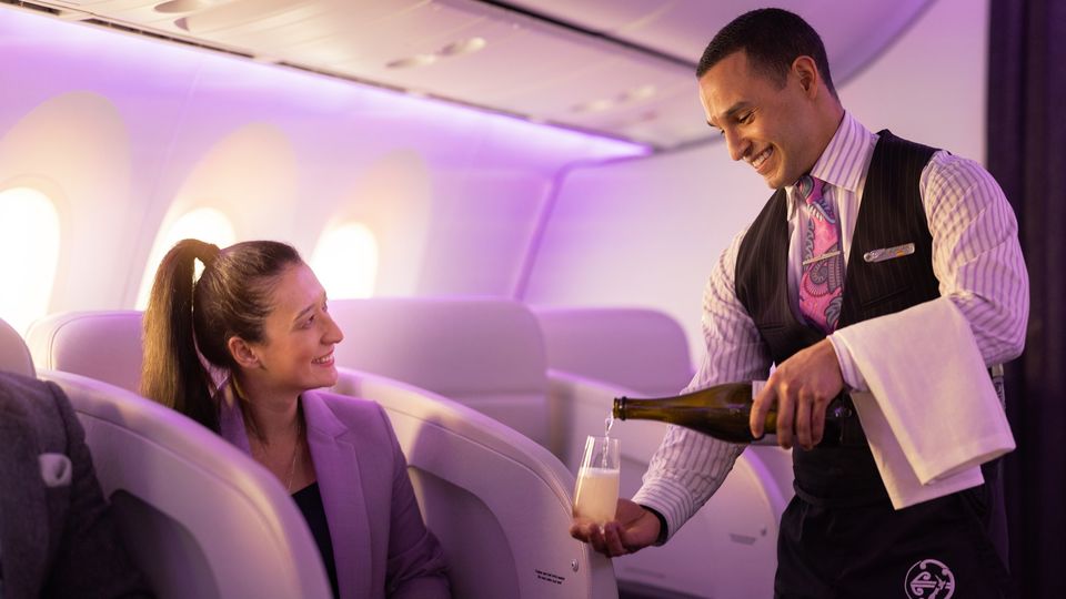 Champagne is a perfect way to start your trip on the right note.