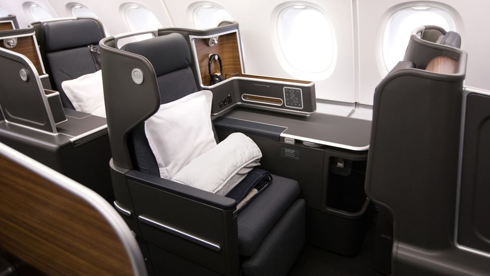 Qantas Boeing 787 business class.