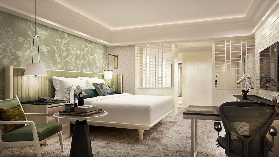 One of the Mandarin Oriental Singapore's new-look Deluxe Rooms.