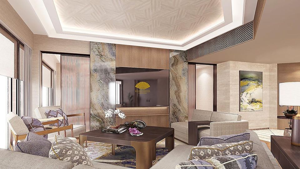 One of the Mandarin Oriental Singapore's opulent Presidential Suites.