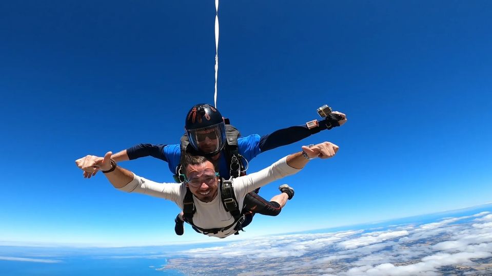 Skydiving with a side of wine tasting.