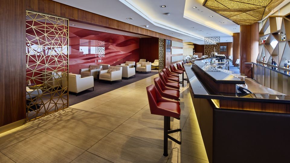 Platinum Etihad Guest members enjoy access to the superlative First Lounge in Abu Dhabi.