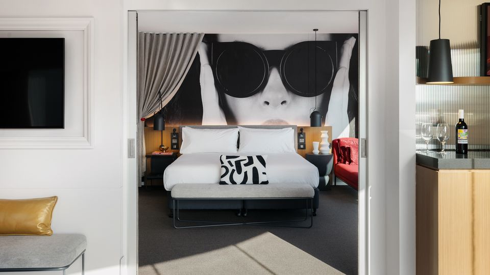 A One Bedroom Suite at the recently-debuted Hotel Indigo Melbourne on Flinders.