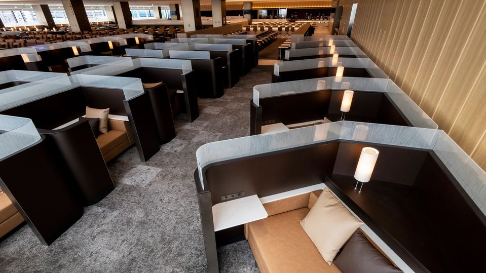 The business class ANA Lounge.