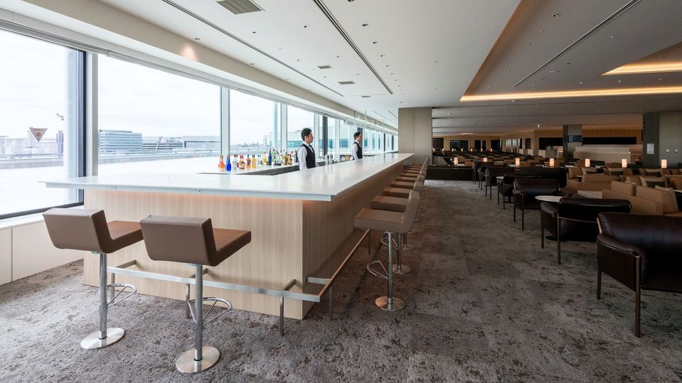 The business class ANA Lounge.