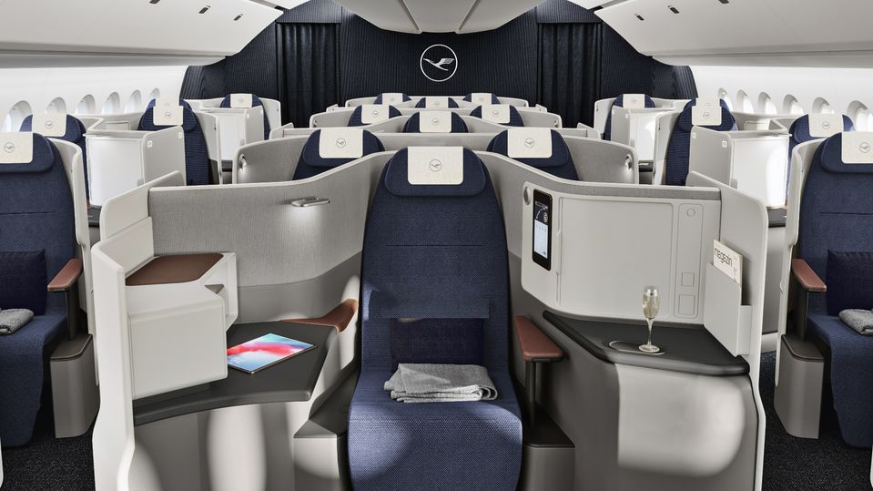 Lufthansa's new Allegris business class makes throne seats part of the mix.