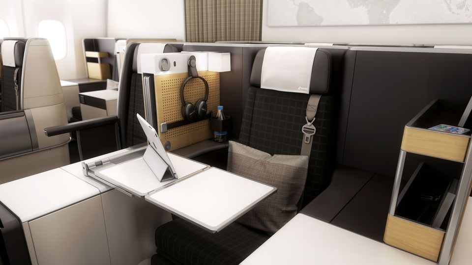 Swiss charges business class passengers around $300 extra to book these highly sought-after throne seats.