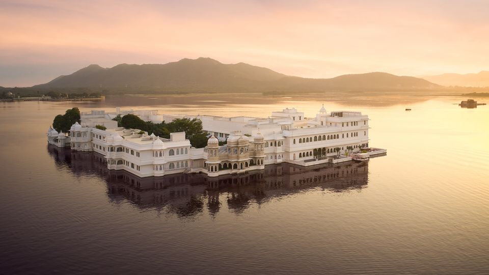 Taj Lake Palace, as seen in the James Bond film 'Octopussy'.