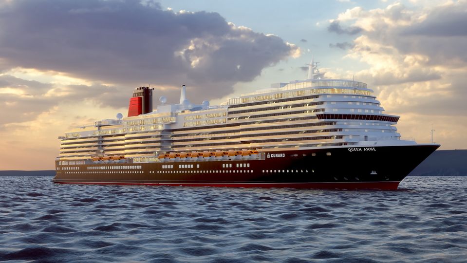 Queen Anne will welcome up to 3,000 guests when she sets sail in May 2024. © Cunard