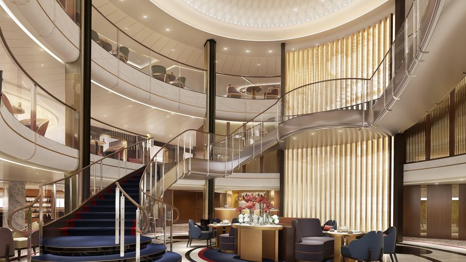 Queen Anne sets a new course for the cruise line, elevating its trademark experience to even greater heights. © Cunard
