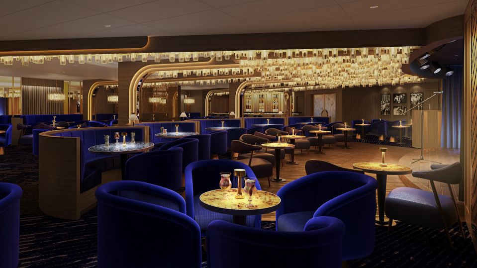 Bright Lights Society will be a whirlwind of entertainment, with unexpected performers and dazzling musicians. © Cunard