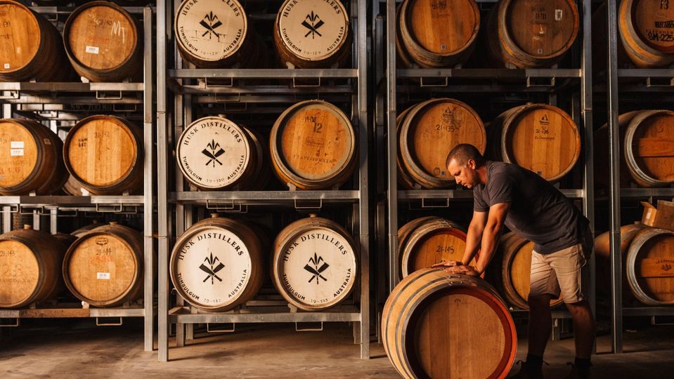 Husk Distillers produces agricole-style rum from sugar cane grown onsite.