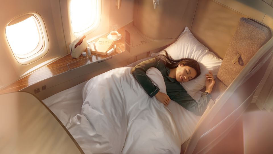 There's nothing quite like the sleep you get in a great first class suite.