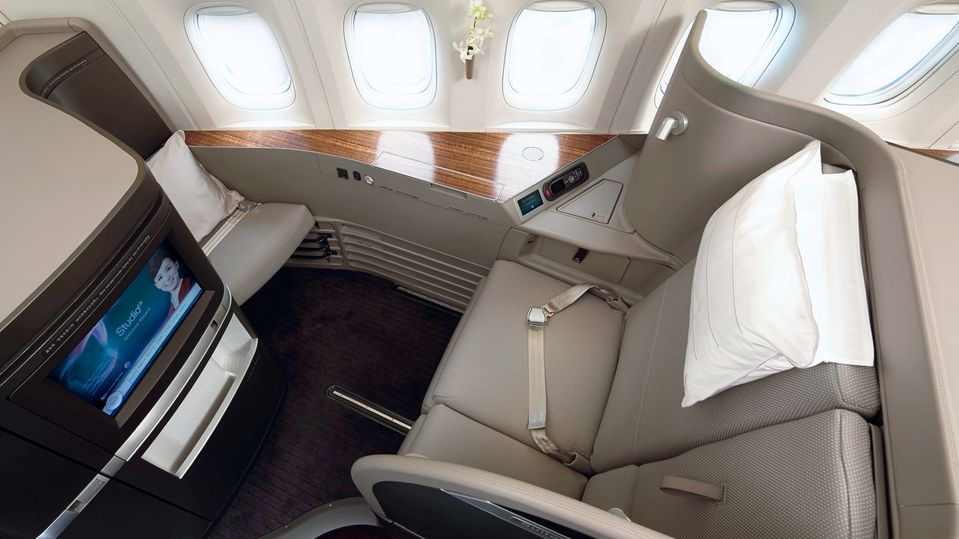 Selected Sydney and Melbourne flights now feature Cathay's 777 first class suites.