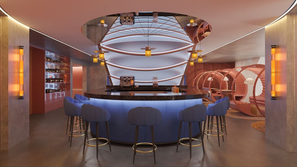 The AWAY Spa beauty bar.