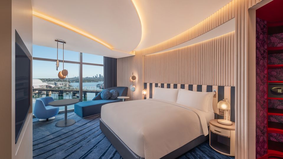 Many rooms enjoy an enviable outlook over Darling Harbour.