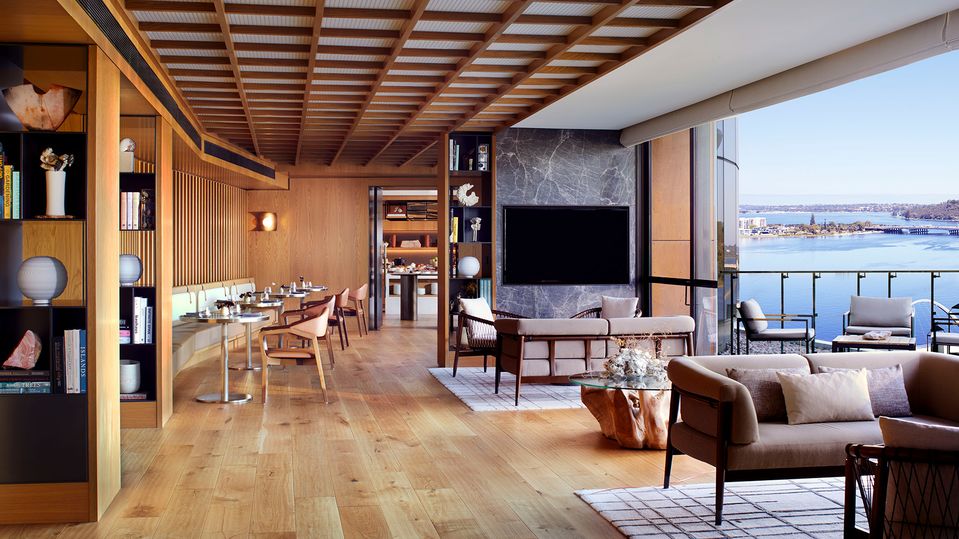 There's more to The Ritz-Carlton Perth Executive Lounge than Swan River views.