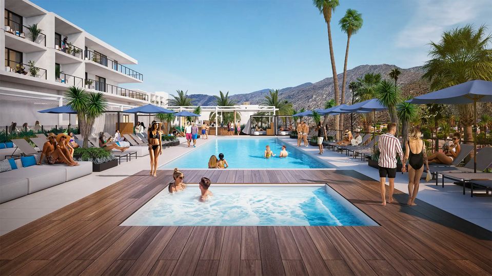 The hotel takes the place of the originally-planned Andaz Palm Springs.