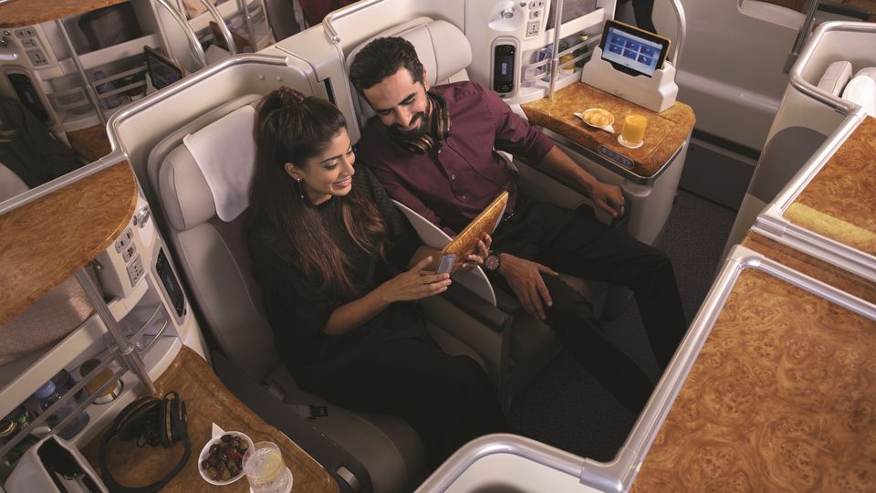 Emirates' new 777 and A350 business class will adopt the same layout and core features of the A380.