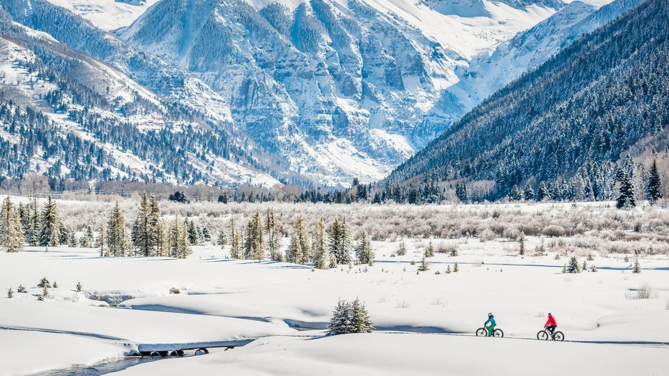 Winter biking is a thing in Telluride.