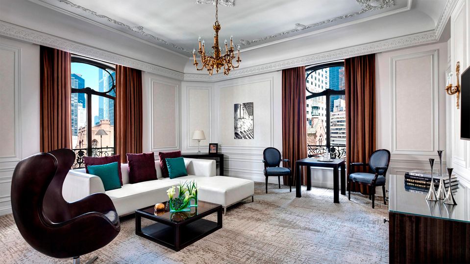 The Milano Suite at St. Regis New York.