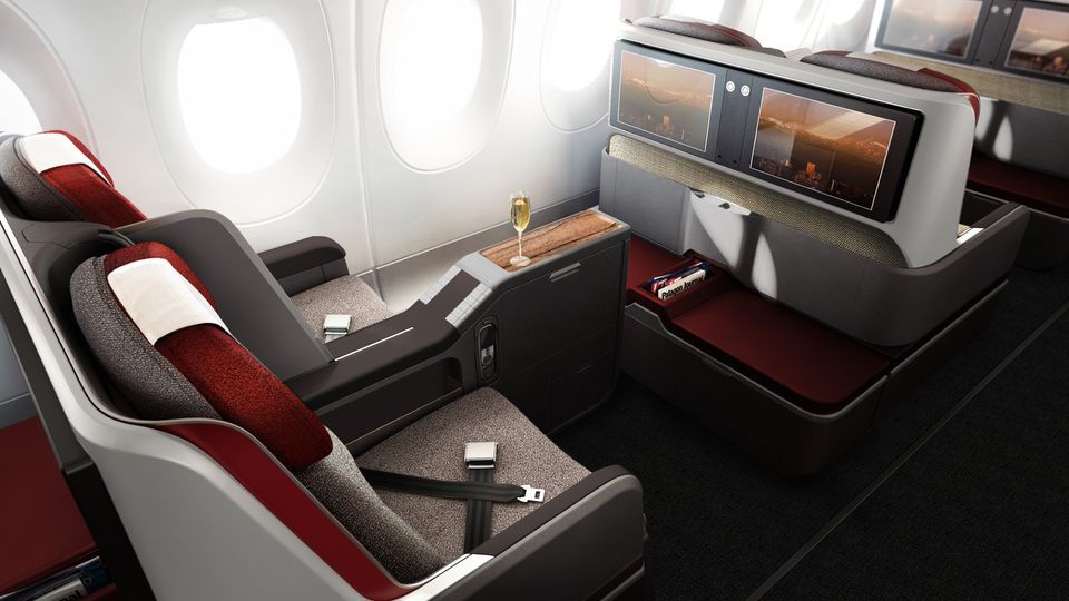 The original LATAM A350 business class.