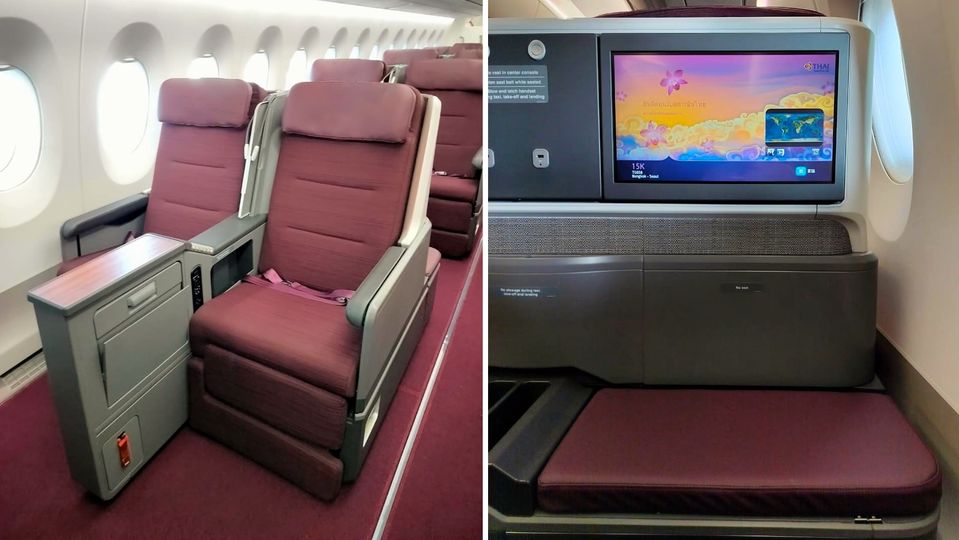 Business class in Thai Airways' latest A350.