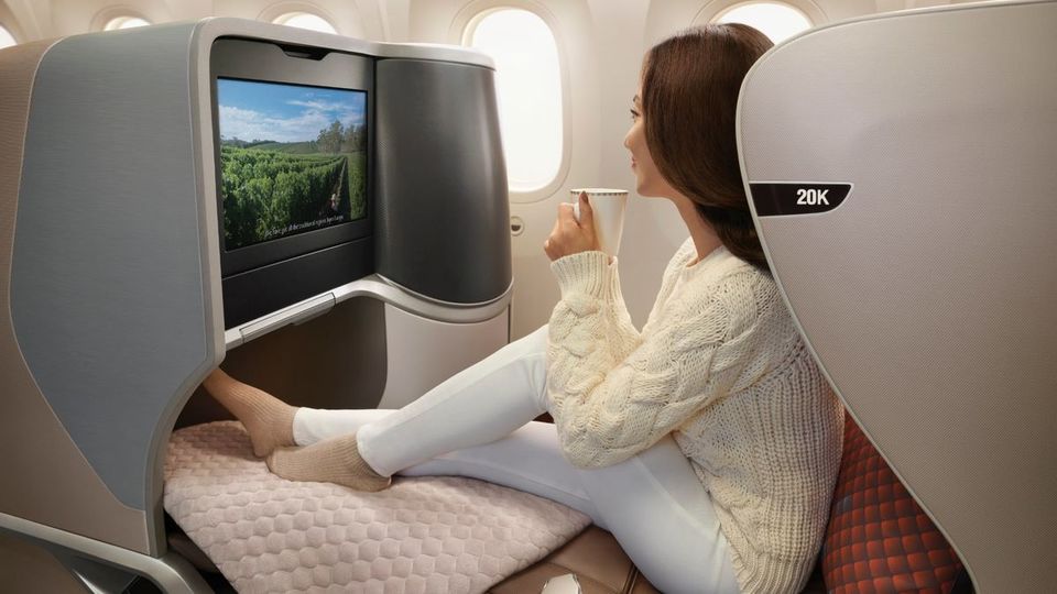 The regional business class provides ample comfort and privacy.