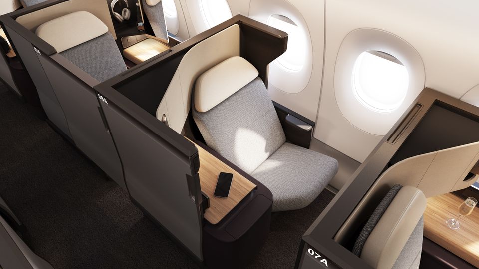 Qantas chose the Unity seat for its forthcoming A350 business class.